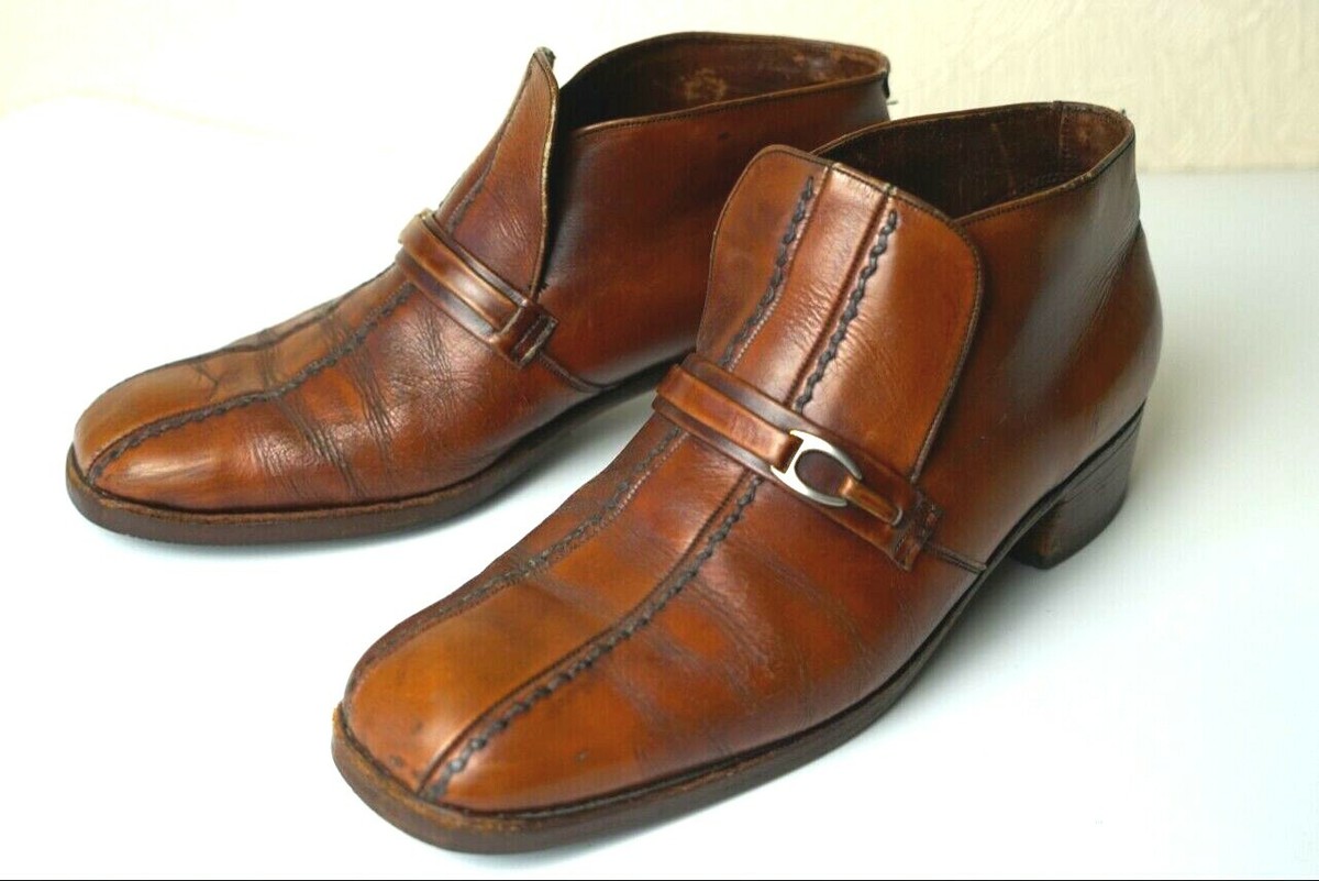 Vintage Walkers Shoes Men's Casual Formal Leather Brown Stylish