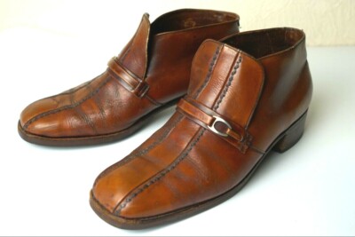 Vintage Walkers Shoes Men's Casual Formal Leather Brown Stylish