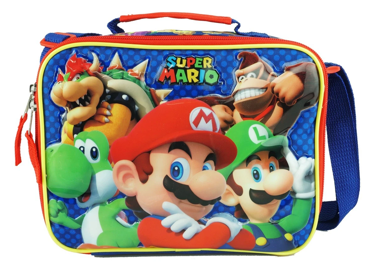 9.5 Super Mario Lunch Bag- Mario Yoshi Luigi Donkey Kong Lunch Box