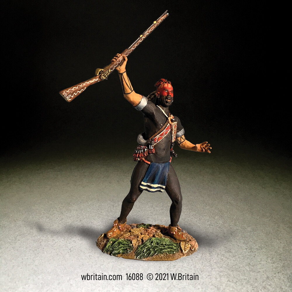 BRITAINS SOLDIERS 16088 - Native Warrior Yelling War Cry Diecast Metal Figure