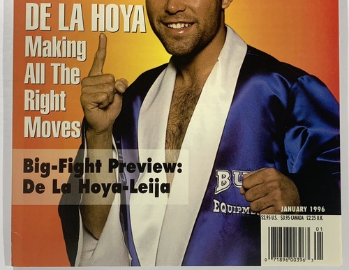 The Ring Magazine Oscar De La Hoya 1/ 1996 newstand issue boxing - Picture 3 of 12