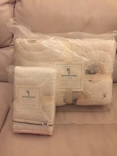 Pottery Barn Kids Organic Yvette Floral Medallion Twin Quilt Standard Sham NWT