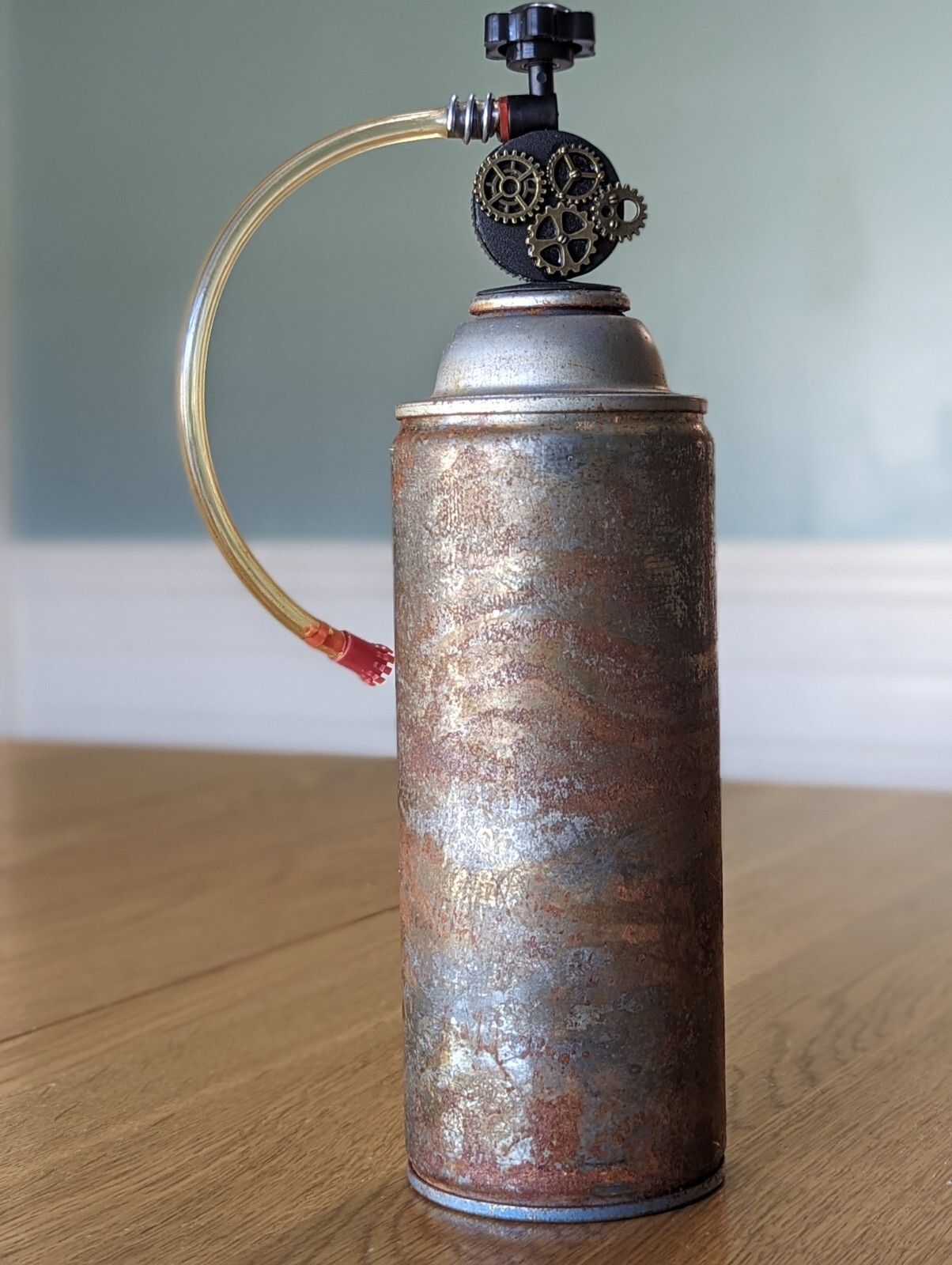 FAKE STEAMPUNK NOS STASH DIVERSION SAFE RAT BIKE ROD NITROUS OXIDE W