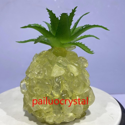 1 Stck. Natürliches Citrin Cluster Ananas Quarz Kristall Edelstein Heilung + Lampe 3,5 Zoll - Bild 4 von 9