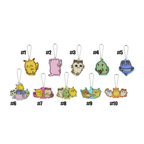 Pokemon Center 24 Hours Pokemon CHU Acrylic Charm Key chain #5 Croagunk - Picture 3 of 4