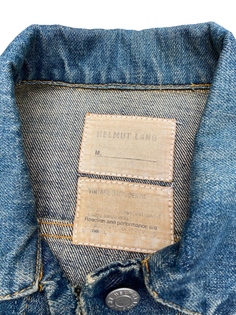 HELMUT LANG ダークデニムジャケット 42 ヘルムート ラング ヴィンテージ ダーク デニム ジャケット サイズ M