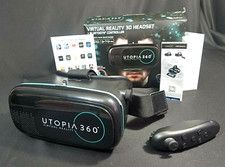 Utopia 360 Virtual Reality 3D Head Set With Controller  Batteries
