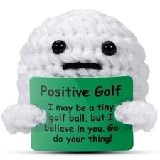 AICase Golf Gifts Funny Positive Golf Ball Crochet Gag Gift Ideas, Emotional ...