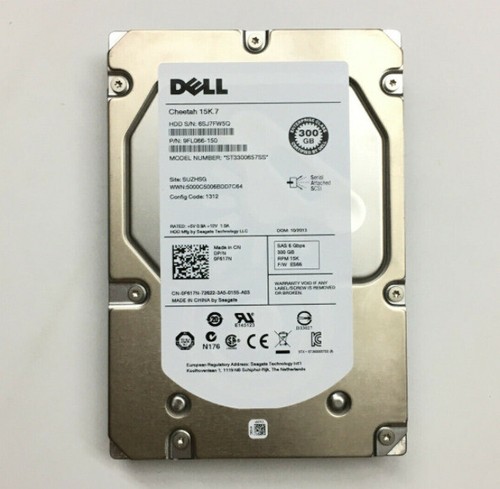Dell Cheetah F617N 0F617N ST3300657SS 15K.7 300GB 6G 3.5 SAS HDD - Picture 2 of 4