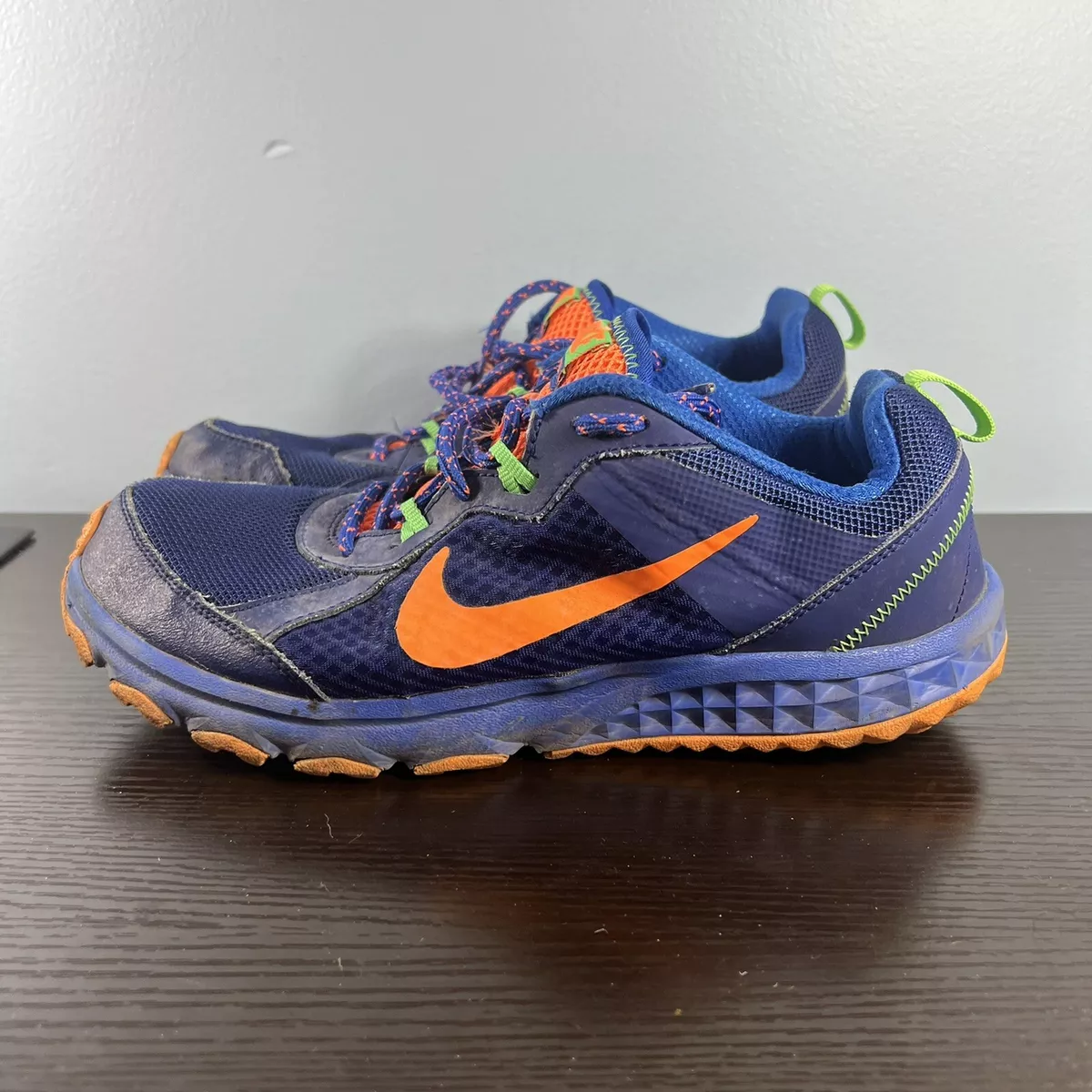 Nike Wild Trail Running Shoes 642833 403 Midnight Hyper Crimson | eBay