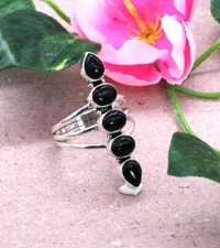 Black onyx 925 Sterling Silver Band Statement Ring Handmade Ring All size