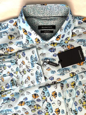 BRAND NEW MEN’S BUGATCHI Bugatchi Paisley Print Long Sleeve Shirt – Patrick James main image 4