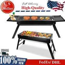 Barbecue Desk Tabletop Stainless Steel Smoker BBQ for Cooking Camping Picnics