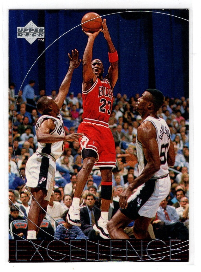 MICHAEL JORDAN BULLS 1996 UPPER DECK UD GAME IN PICTURES - EXCELLENCE #165
