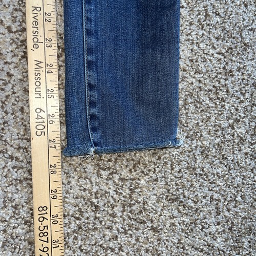 Madewell Blue Denim 10" High-Rise Skinny Jeans Womens Stretch Size 27 X 27.5 - Picture 8 of 13