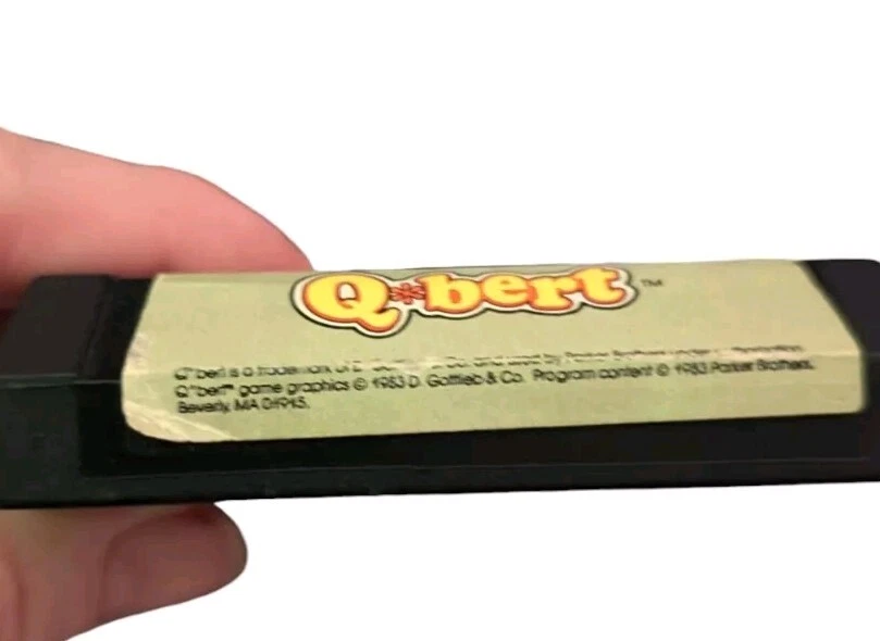 Q Bert ColecoVision cart 1981 Vintage Video Game Qbert - Image 3 of 4