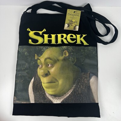 Shrek X Primark Tote Bag Dreamworks Black Primark Cares Foldaway NWT