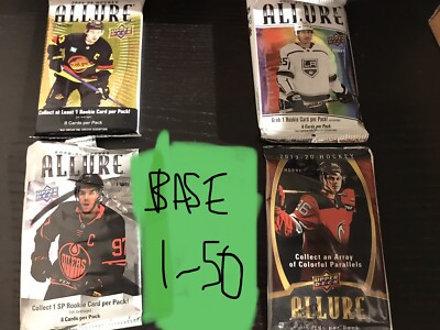2023-24 2022-23 2021-22 2020-21 2019-20 Upper Deck Hockey Allure Base 1-50 PICK