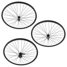 PRO+ F&R 700C FRONT, COASTER, OR FREEWHEEL FIXIE RIM 36 SPOKE 14G 3/8 AXLE BLACK