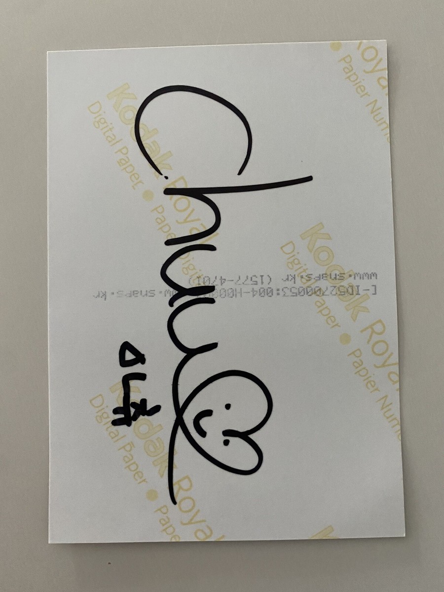 LOONA 12:00 ヨントン　特典　オリビアへ　ポストカード LOONA CHUU Autographed Signed Album Mint Condition | eBay