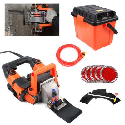 Mauernutfr?se Schlitzfr?se Mauerfr?se 5200W Watt Nutfr?se Betonfr?se mit Koffer