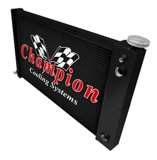 RS 3 Row DP Black Finish Radiator,1.5,1.75 for 1967,1969-1972 C/K Series LS