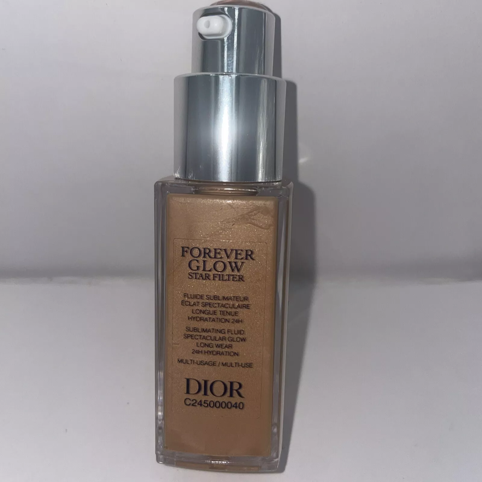 FILTRE DIOR FOREVER GLOW STAR 20 ML FONDATION (OMBRE #4) NOUVEAU TESTEUR