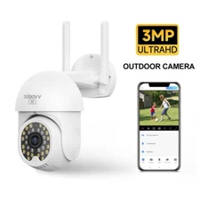 XIAOVV P12 3MP Outdoor WiFi Wireless PTZ Security Camera with Full Night Vision