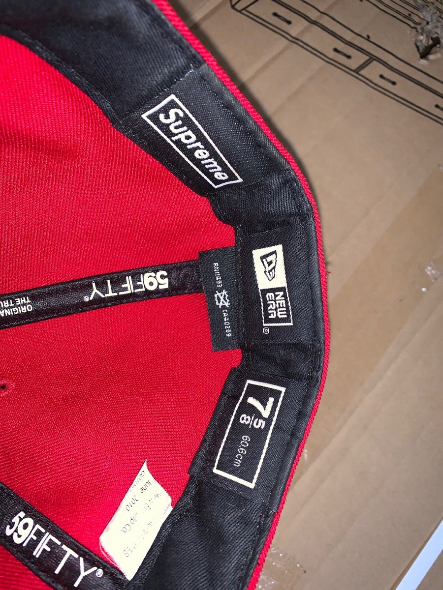 Supreme New York Classic New Era Hat 7 1/2 Red Box Logo Cap Supreme New York Classic New Era Hat 7 1/2 Red Box Logo Cap