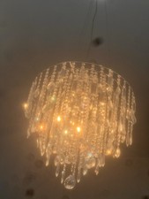 BHS Glass Chandelier Ceiling Light