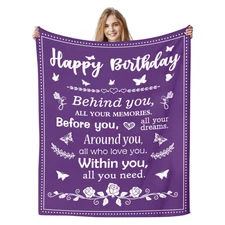 COMFAR Happy Birthday Gifts - Unique Womens Decorations for Her 40x 50
