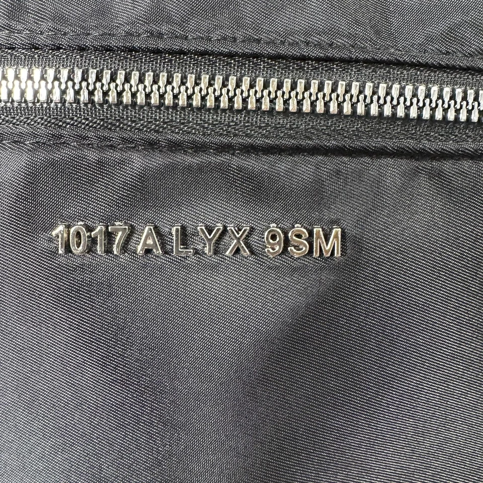1017 ALYX 9SM Waist Bag Black Nylon Utility Belt Pouch Men's Saint Marks Buckle - Image 2 of 4