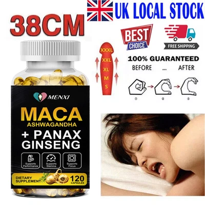 MENXI Maca Root 12000mg - 120 Capsules - High Strength Sexual Health Libido Sex Drive