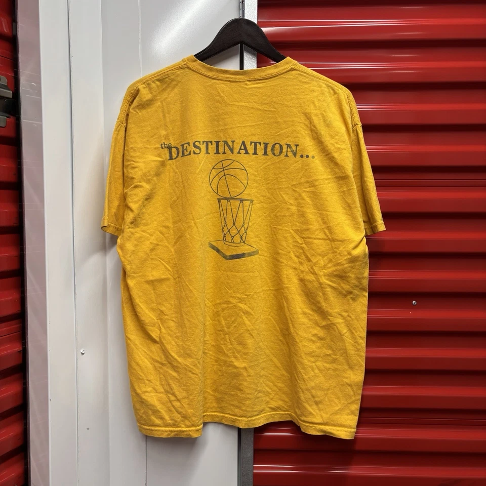 Y2K Los Angeles Lakers The Journey The Destination Trophy T-Shirt XL Champions - Image 3 of 4