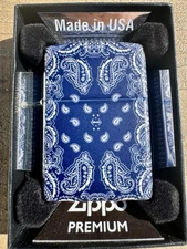 ZIPPO BLUE Paisley Exclusive LTD Edition Marboro 70th Anniversary Lighter 49352