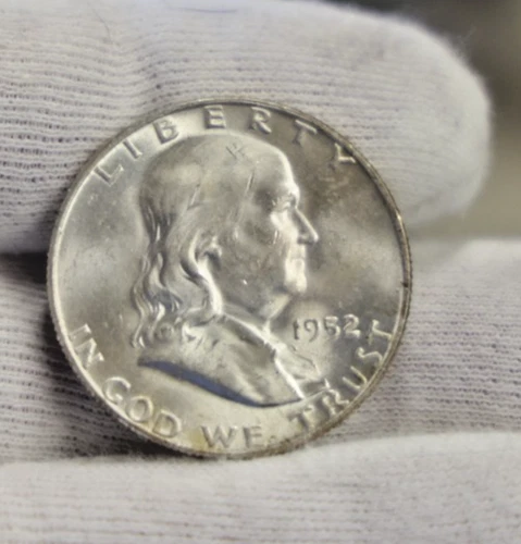 1952 S US Franklin Half 50c Unc