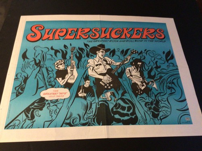#ad #ad Supersuckers Promo Poster Greatest Rock amp; Roll Band Sub Pop 17 x 22 LP $24.99