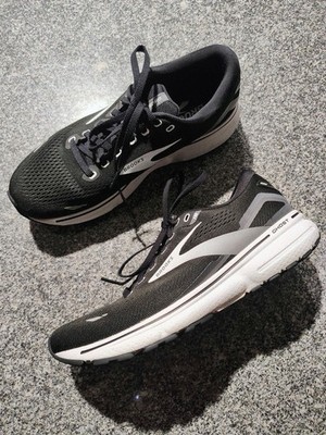 Brooks Ghost 15 Women' Size 9.5 Running Shoes Black White 1103931D012 Athleisure