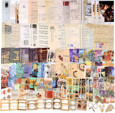200Pcs Vintage Junk Journal Supplies,Scrapbook Supplies Scrapbooking Paper and S