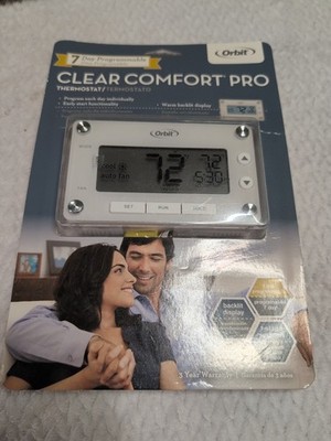 Orbit Clear Comfort Pro Thermostat 7 Day Programmable 83521  New/Sealed 