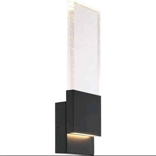Nuvo Lighting 62/1513 Ellusion Wall Sconce Matte Black   NEW SEALED  - Picture 1 of 5