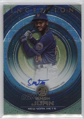 2022 Bowman Inception Prospect Blue Foil 46/99 Simon Juan #PA-SJ Auto nd3