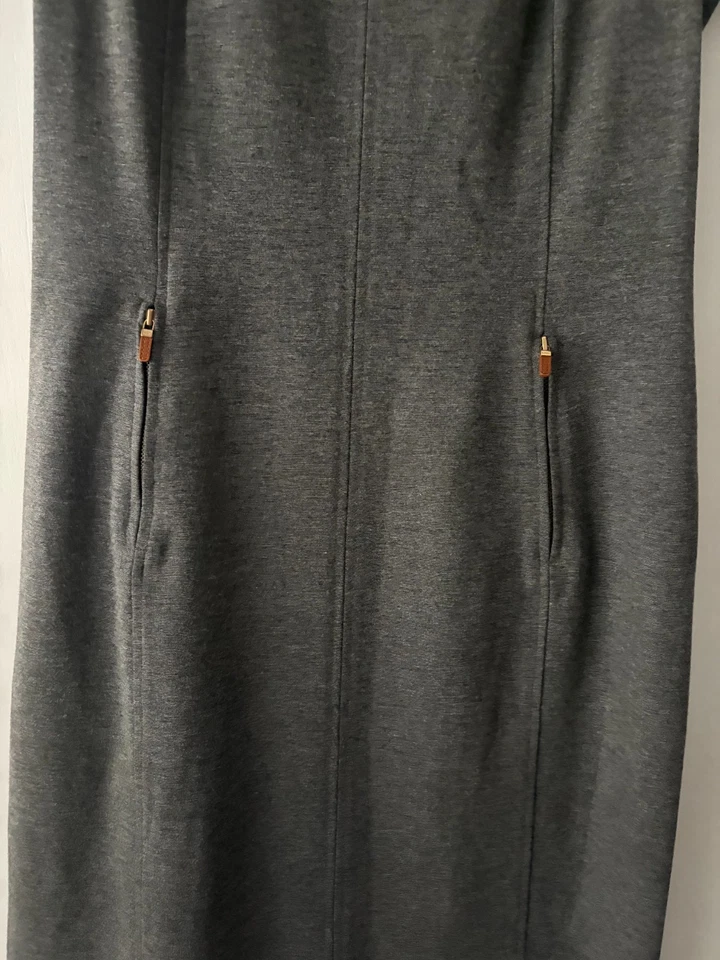 Vestido para mujer Lauren Ralph Lauren gris manga corta negocios/casual talla 16 Foto 2 de 4