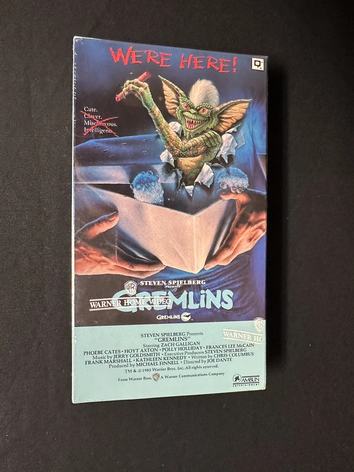FIRST RELEASE GREMLINS 1985 VHS BRAND NEW FACTORY SEALED VTG WB WATERMARKS RARE - Image 2 of 4