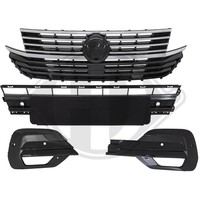KüHlergrill KüHlergitter Schwarz Chrom FüR VW Transporter VI Kasten