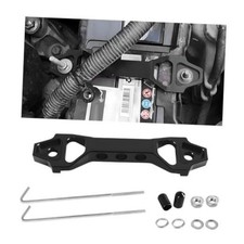 Battery Hold Down Set, Aluminum Battery Holder Kit with 2 J Bolts 4 Black