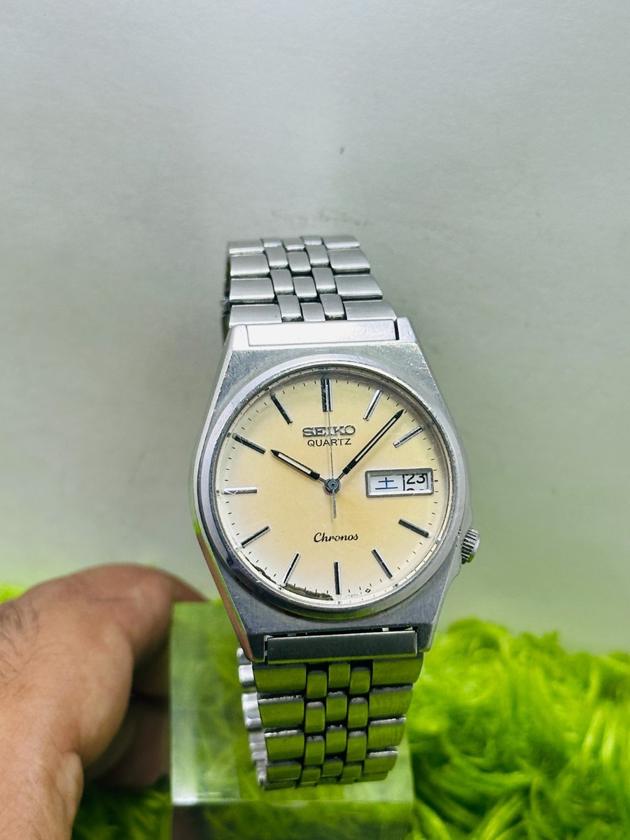 時計 SEIKO CHRONOS 8123-7130 SUWA QUARTZ Vintage SEIKO Chronos 8123-7130 