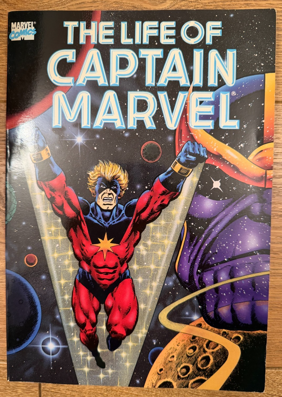 Life of Captain Marvel Paperback 1990 TPB 1st Print Marvel Comics Jim Starlin