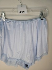Vintage Henson Kickernick Blue Lace Pattern Detail Panties Style 48094 Size L