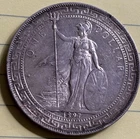 1897-B British Trade Dollar - Mint Mark Very Faint Well Toned Reverse Edge Dings